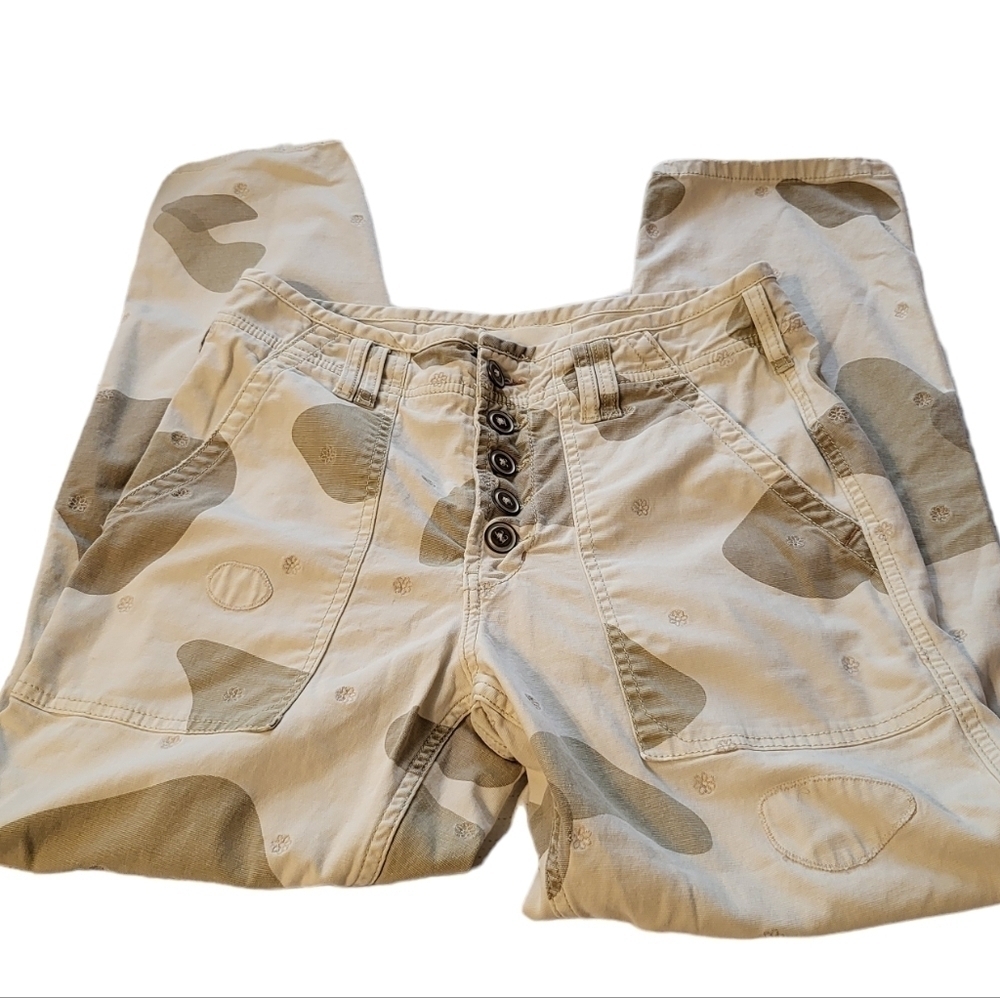 Anthropologie The Wanderer Camo button fly women's 27 cargo pants - Picture 2 of 16